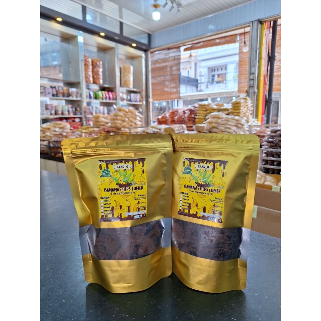 

Banana Chips Lumer Coklat || Sanjai Rina