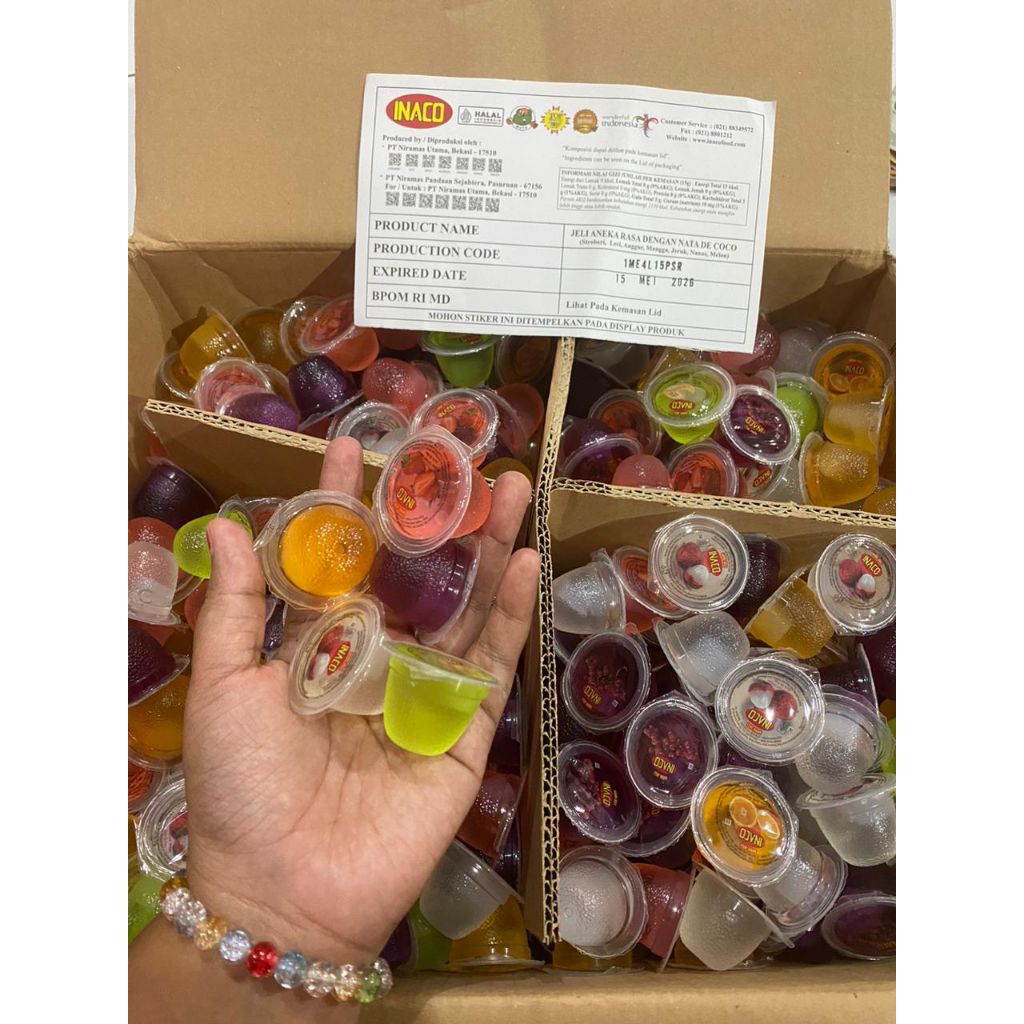 

INACO JELLY mix fruit Bebas pemanis buatan - inaco jelly kiloan jajan lebaran