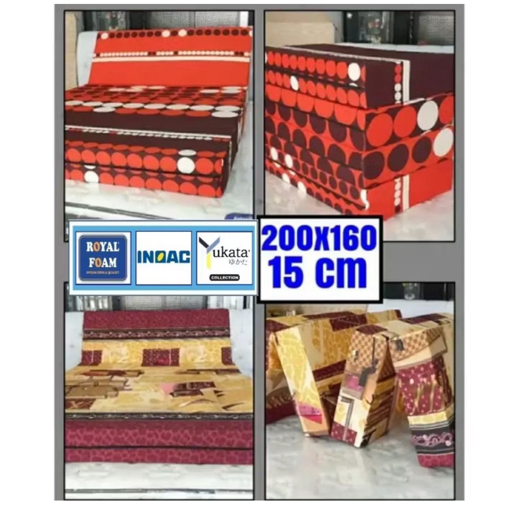 Kasur Busa Lipat INOAC 200x160x15cm Bergaransi