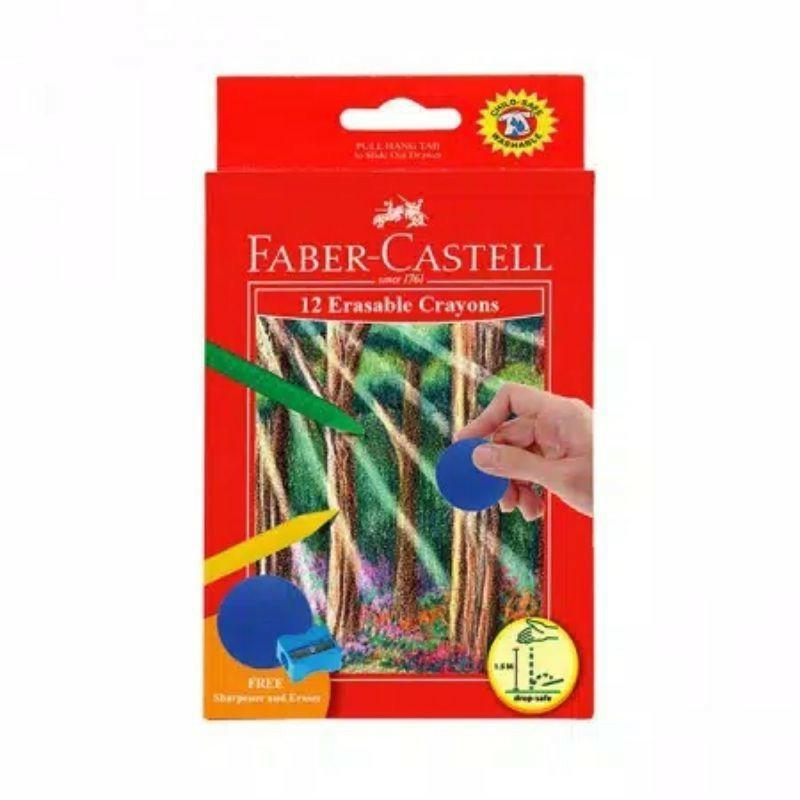 

Erasable Crayon 12 warna Faber Castell (Crayon Hapus)