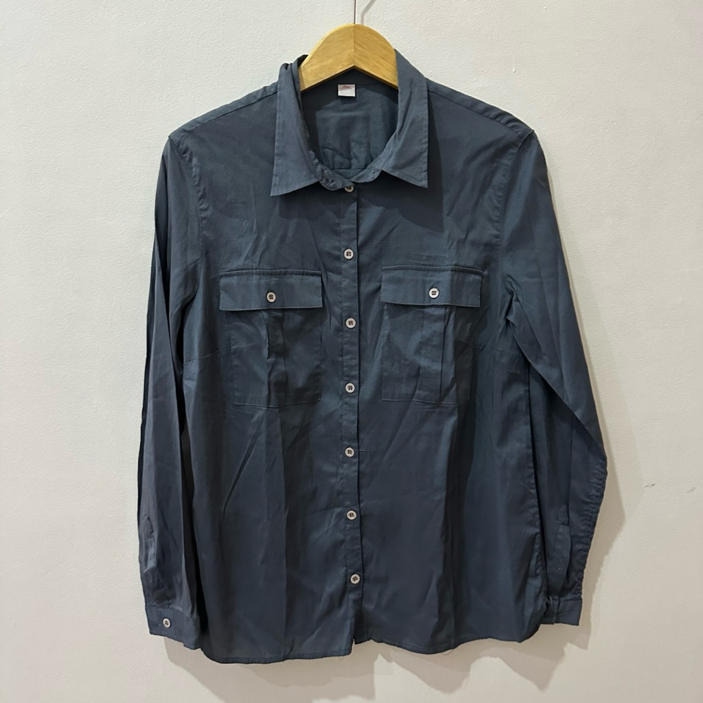 KEMEJA S.OLIVER BIRU BAJU ATASAN PAKAIAN PRIA