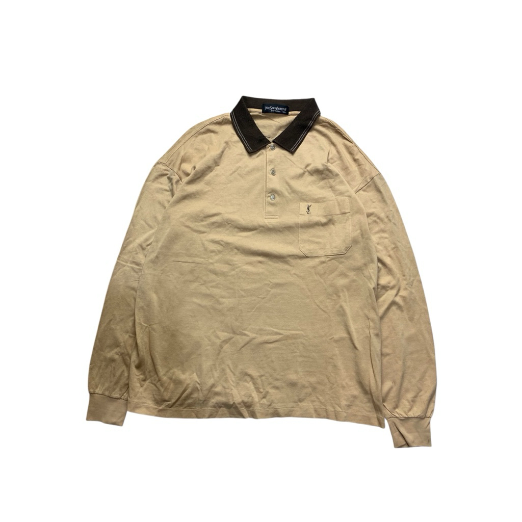 Yves Saint Laurent Long Sleeve Polo (YSL)
