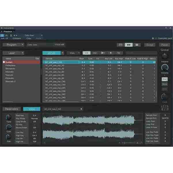 Presonus Presence XT Editor for Studio one - vsti plugin