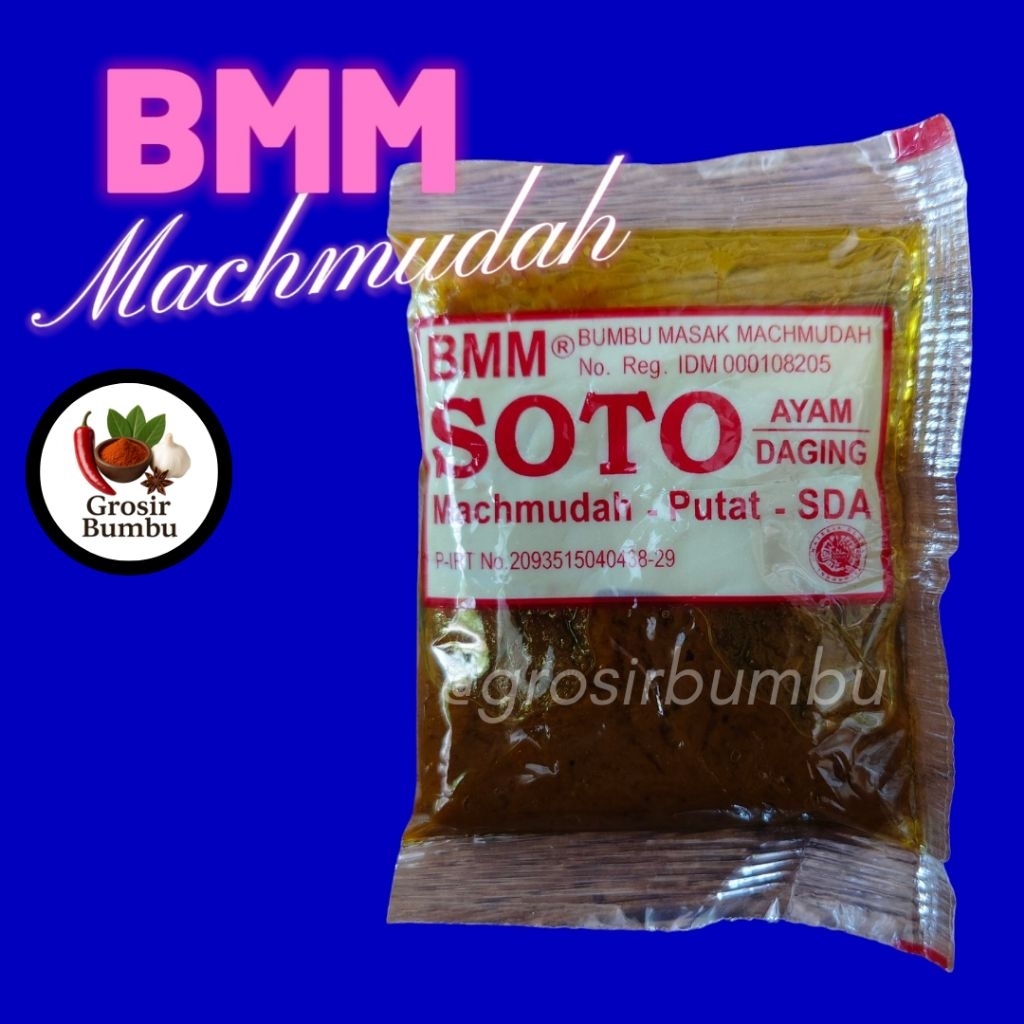

BMM / Bumbu SOTO / Bumbu Masak Machmudah / Bumbu Masak Instan