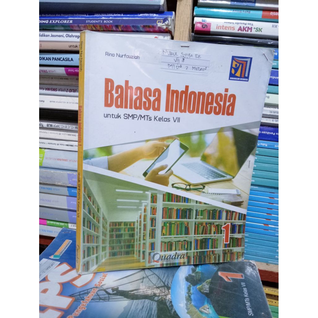 buku bahasa Indonesia kelas 7 penerbit quadra kurikulum merdeka