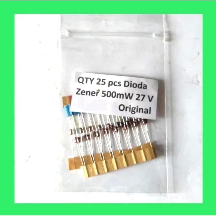 QTY 25 Pcs Zener 27V 500mW  Dioda Zener Panasonic Original