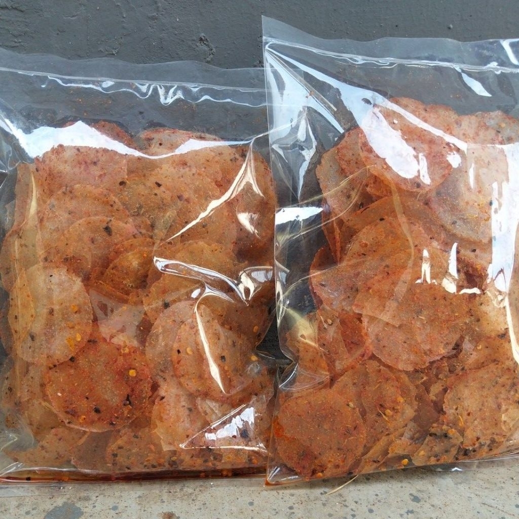 

Keripik Kaca Daun Jeruk Pedas 1/4 Kg (250 Gram)