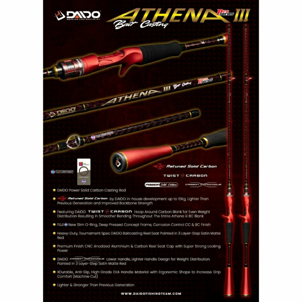 Rod Daido Athena III BC Pro series 10-20 Lb
