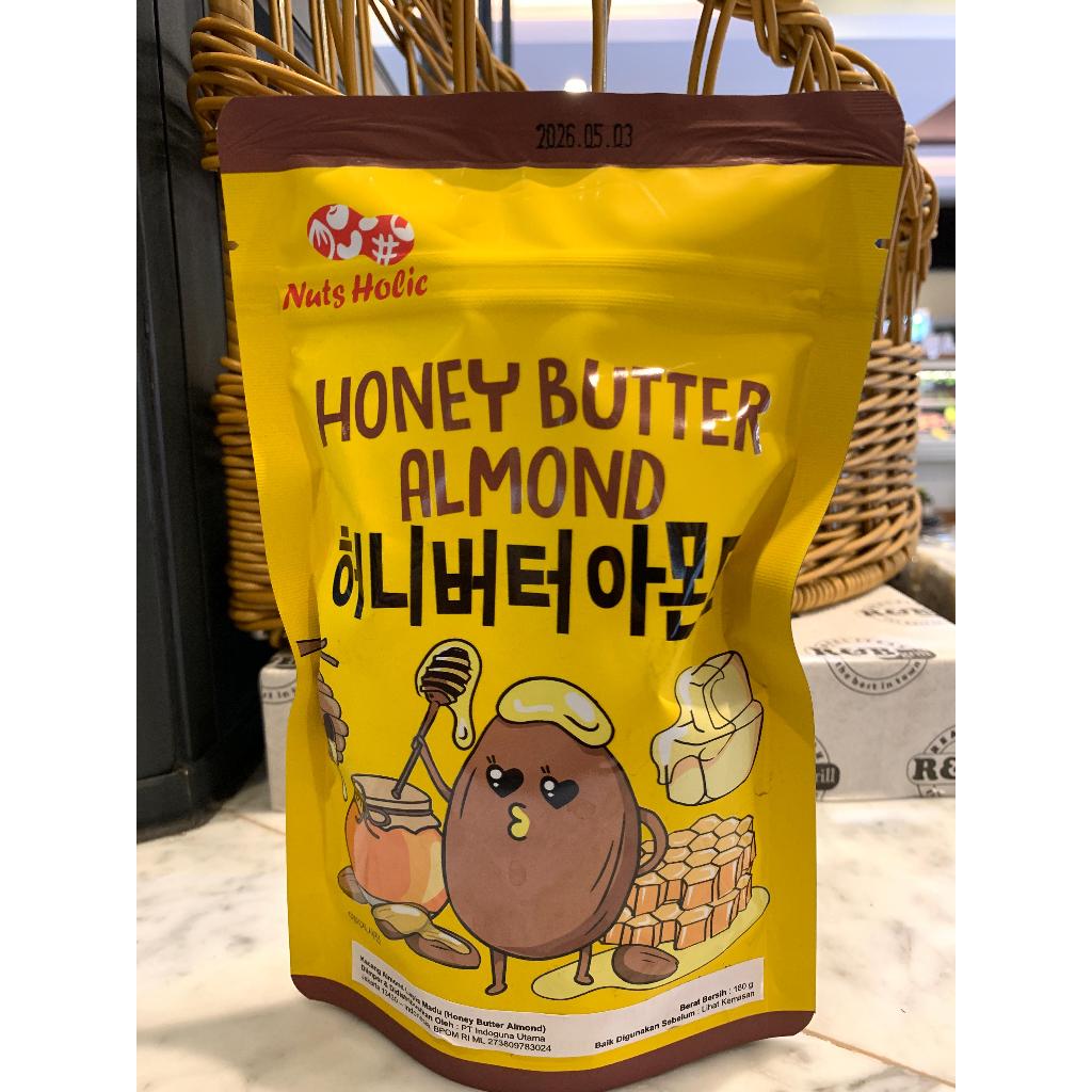 

Nuts Holic Honey Butter Almond 180 GR | Nuts Holic Kacang Almond Madu Mentega 180 GR