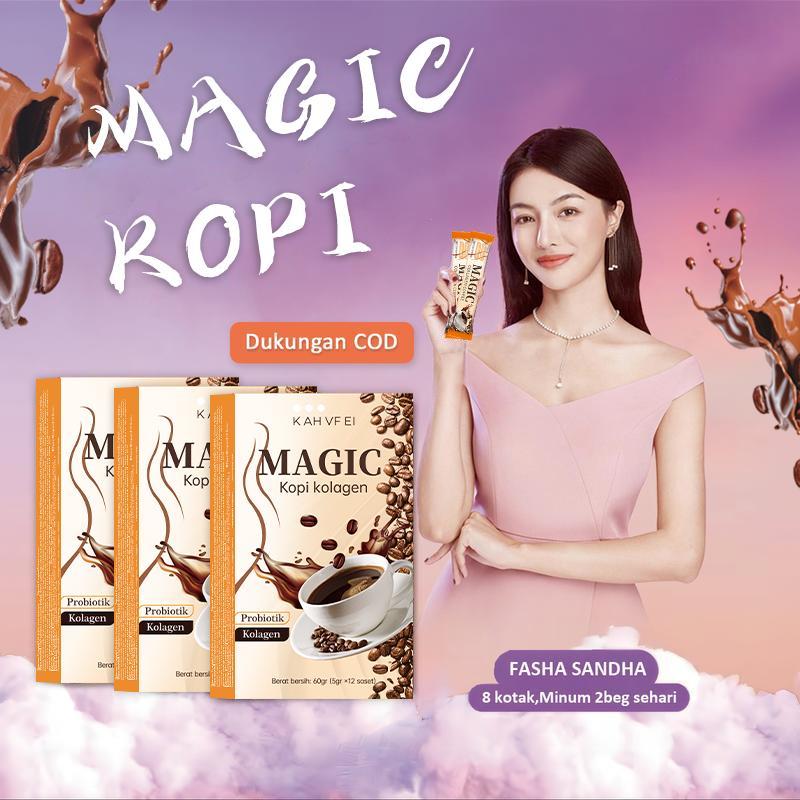 

KOPI COLLAGEN -1Box ISI 12 SASET COFE BLOOM MINUMAN PELANGSING KOLAGEN KOPI PELANGSING KOPI PELUNTUR LEMAK