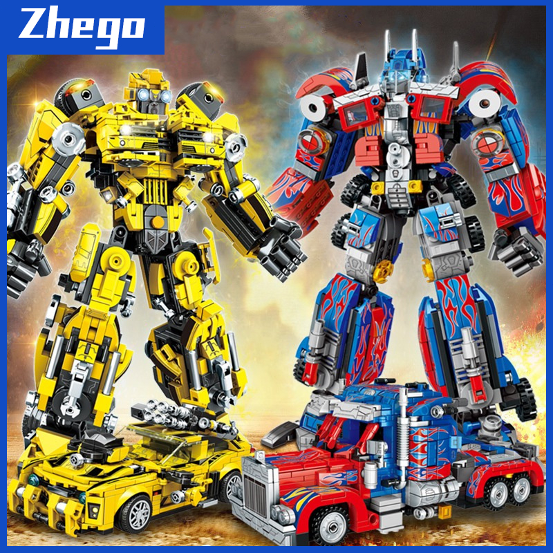 ZHGAO 1733Pcs Mainan Blok 2in1 Robot Brick Jumbo Mainan Edukasi Anak