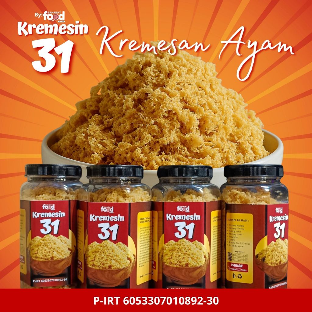 

Kremes | Kremesan Ayam 200 Gram | Kremes Ayam Kremesin31