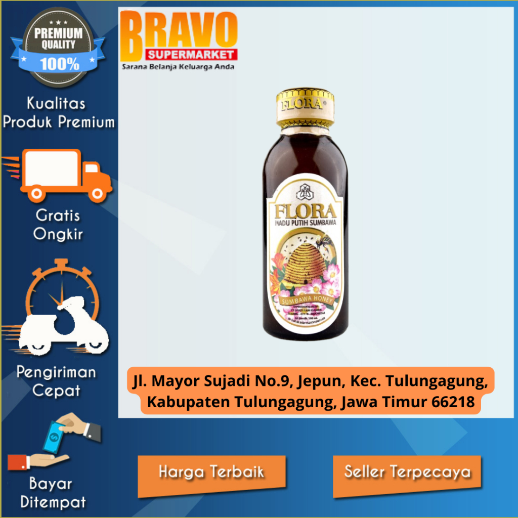

Bravo Supermarket Tulungagung - Madu Putih Sumbawa Flora 100ml