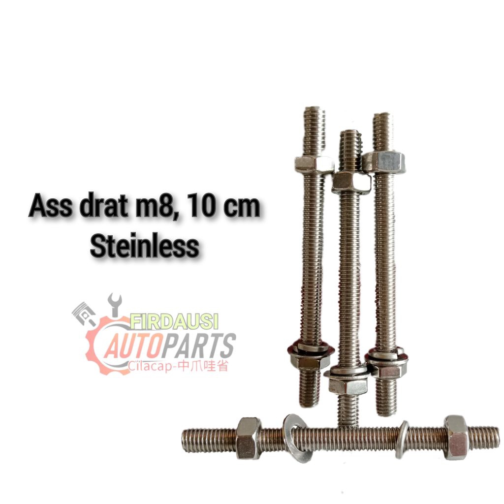 ASS DRAT M8 10CM STAINLESS DOUBLE RING,MUR