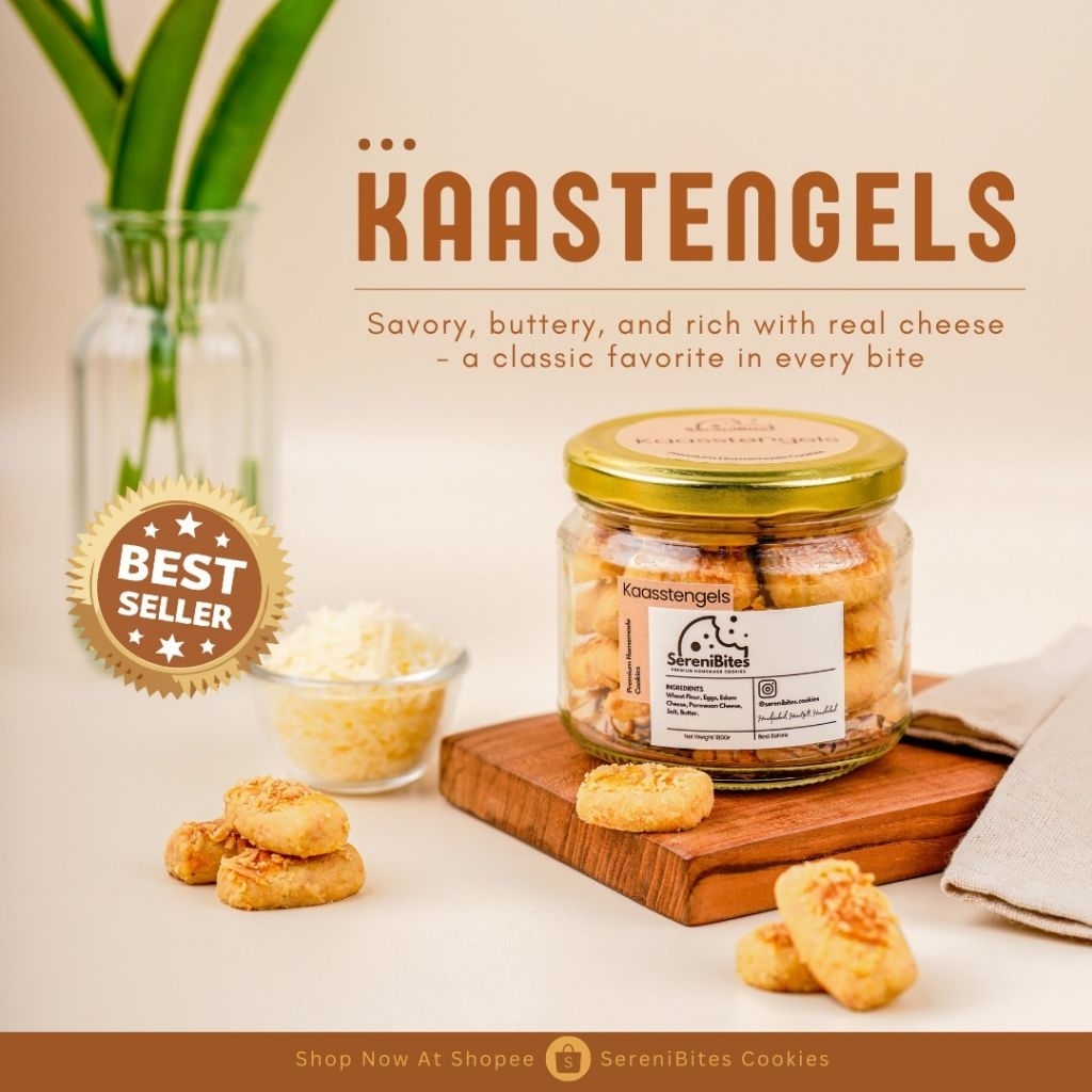 

SereniBites Cookies - Varian Kaastengels