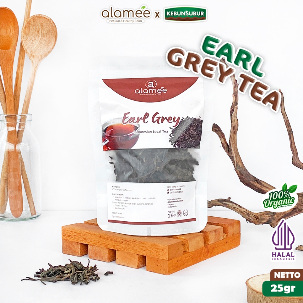 

ALAMEE Teh Earl Grey Tea Alami Organik Dried Leaf Premium 25gr kebunsubur