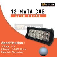 Lampu Tembak 12 Mata Panjang Lampu Sorot Universal Mobil Motor ICC - Kuning