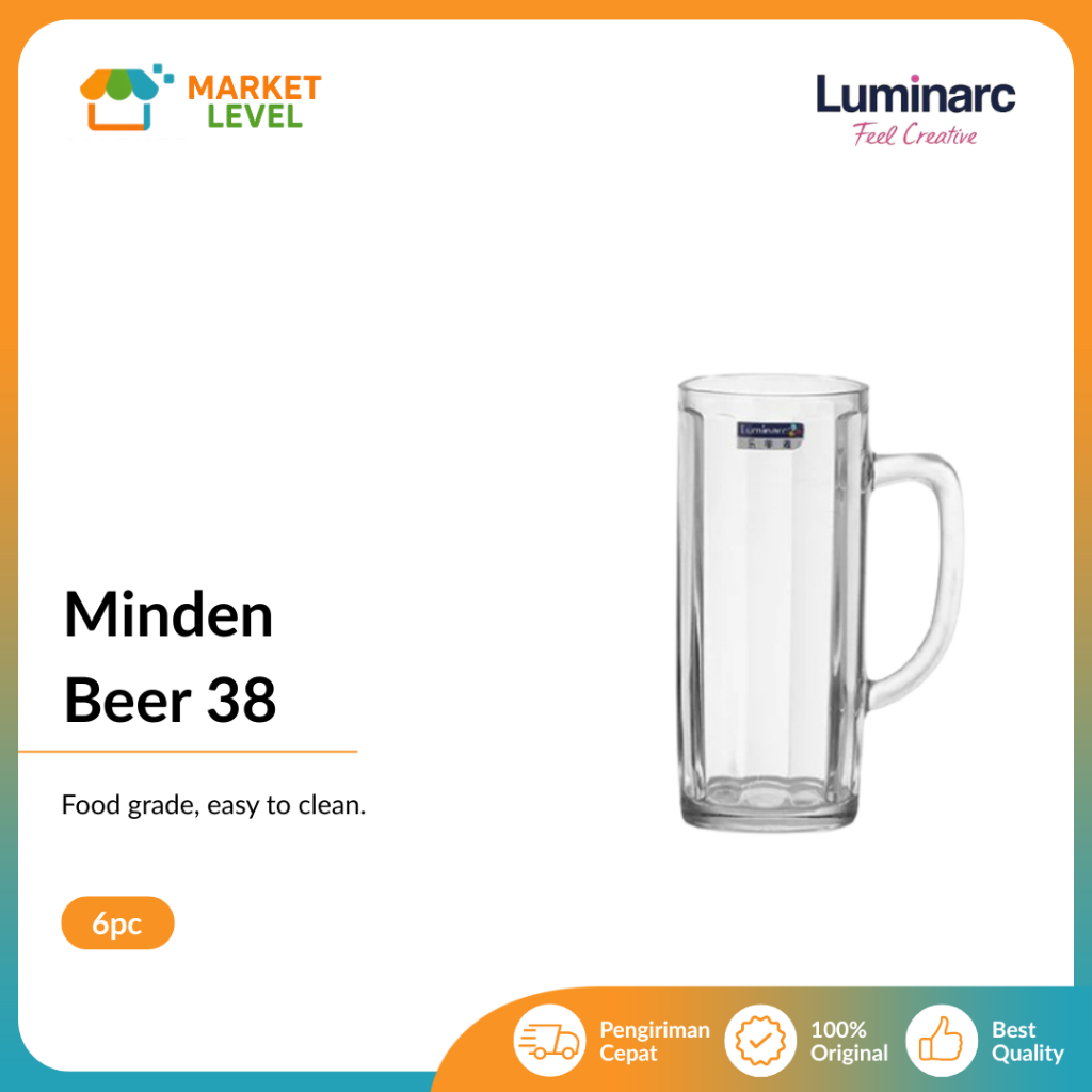 Luminarc - Gelas Kaca Minden Beer 38