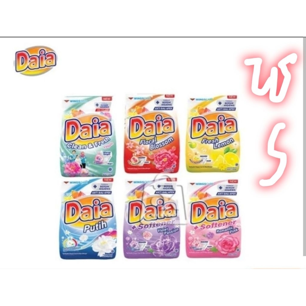 Daia detergent bubuk 1,6kg / Daia detergent jumbo 1,6kg
