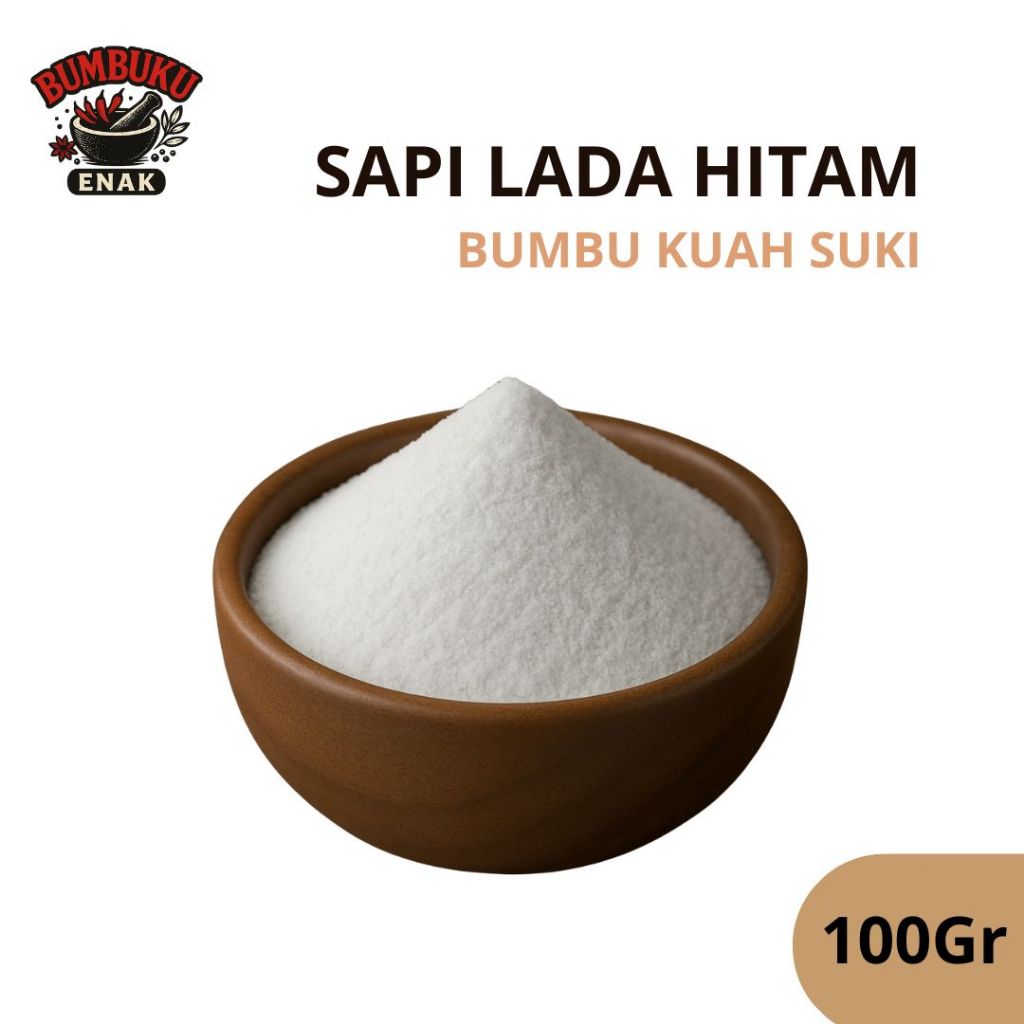 

Bumbu Kuah Suki Rasa Sapi Lada Hitam 100gr – Kuah Gurih Pedas Nikmat untuk Steamboat, Shabu & Masakan Rumahan Praktis