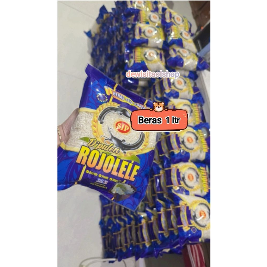 

Paket Beras 1 literan dapat 5 pack merk rojolele