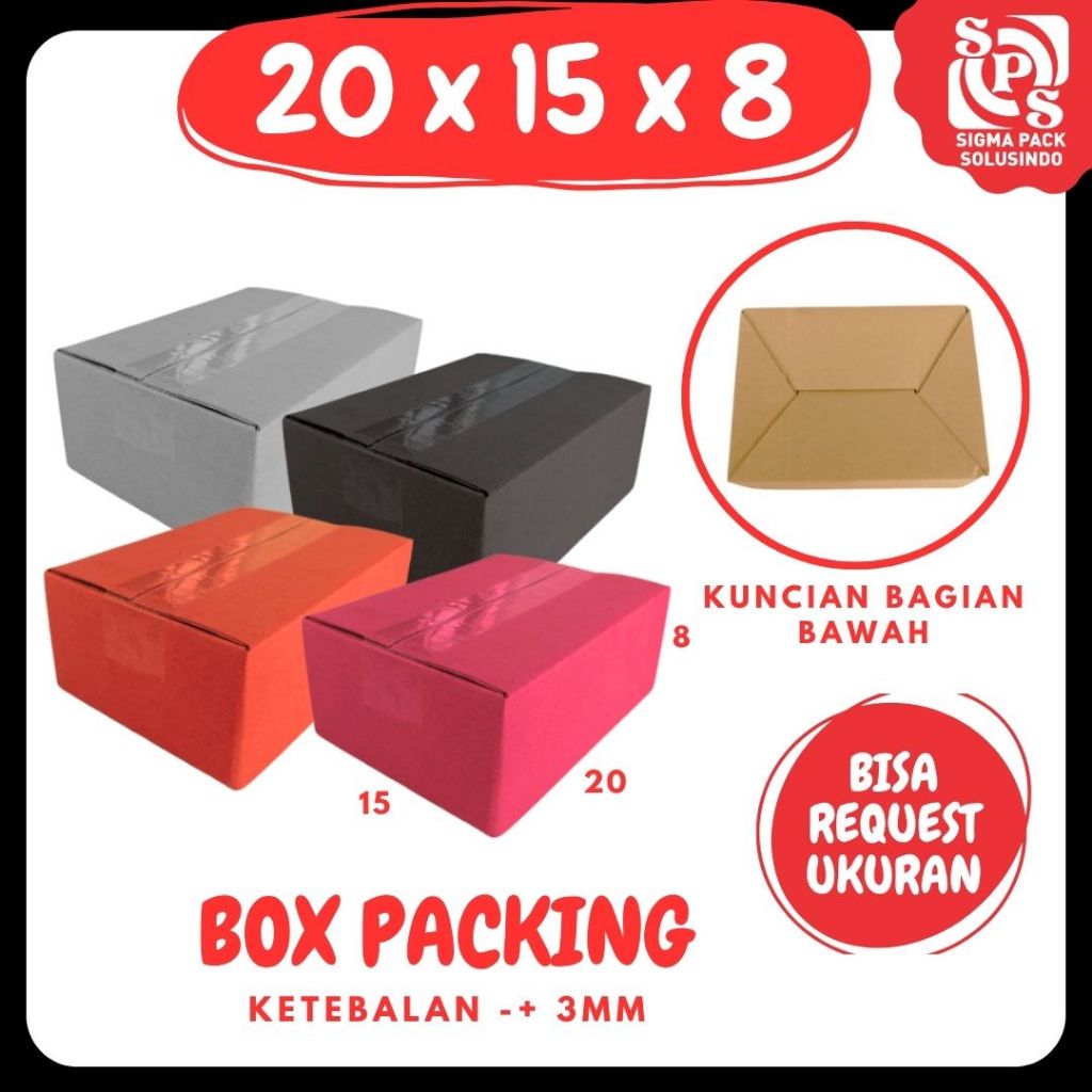 

Kardus 20x15x8 A0 / box 20x15x8 A0 Packing Karton / Dus 20x15x8 Kotak Botol Kemasan Zigma Shop