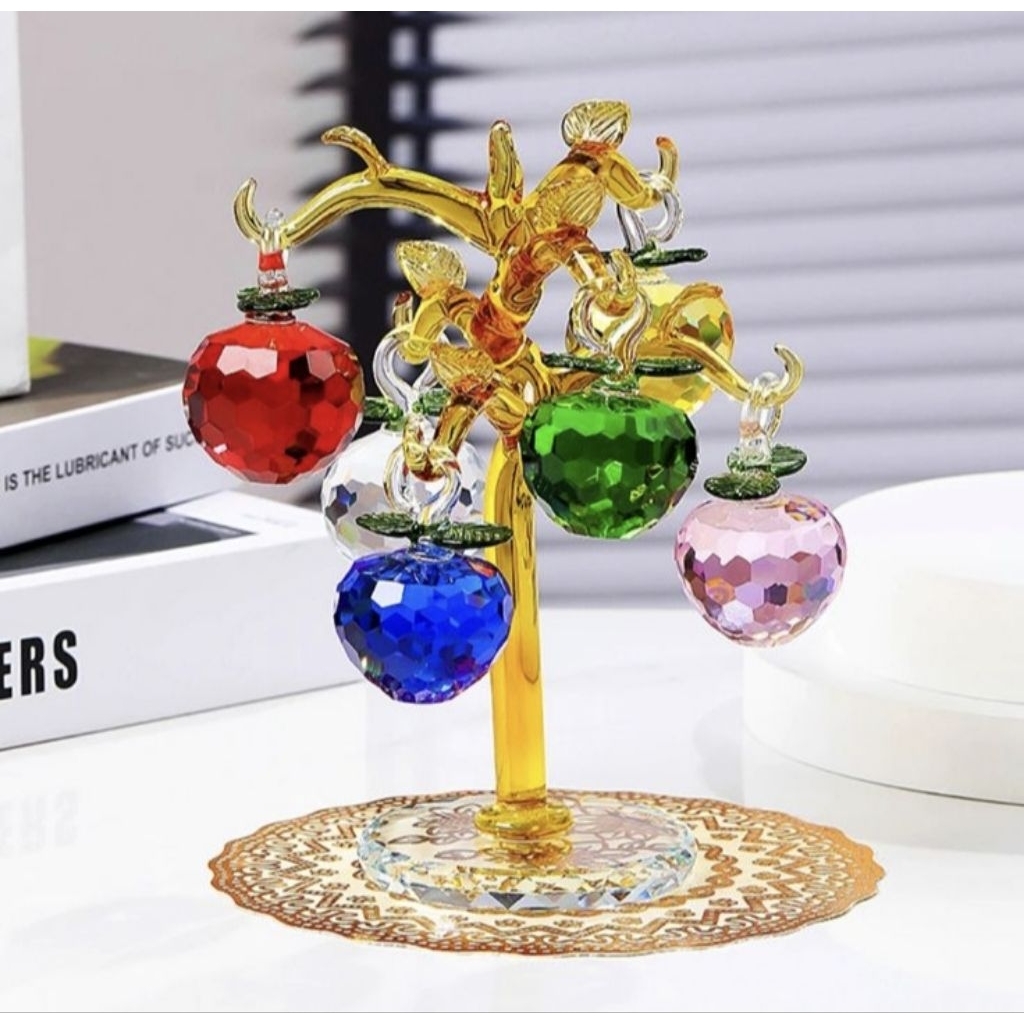 Pajangan Meja Kristal Kaca Buah Dekorasi Rumah Import/ FANYBELLA