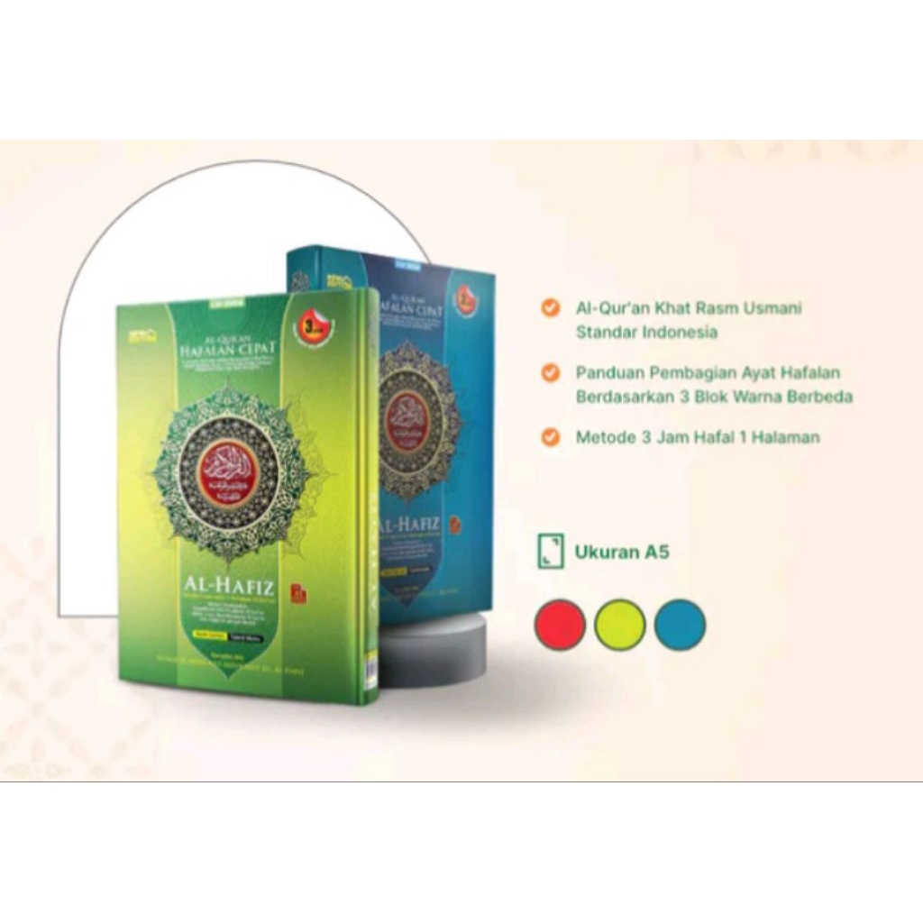Al Quran Hafalan Al Hafiz A5 3 blok warna