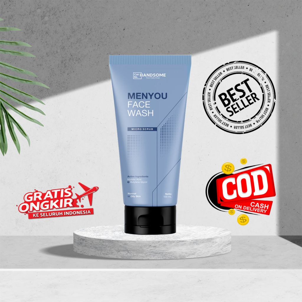 [KULIT KUSAM & BERMINYAK] Menyou Facewash Canbe Handsome Diformulasikan Untuk Kulit Kusam Dan Bermin