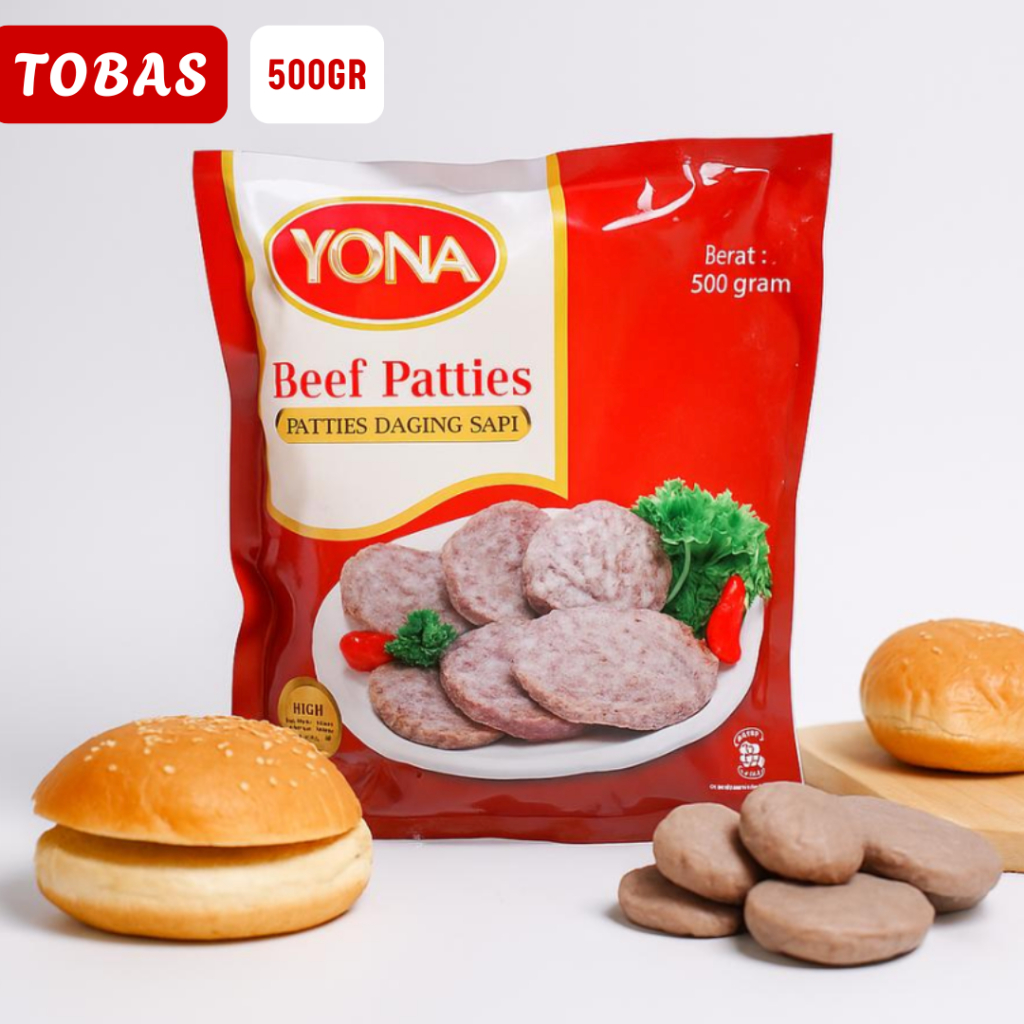 

Yona Beef Patties Burger 500gr - Daging Sapi Tebal Frozen Food