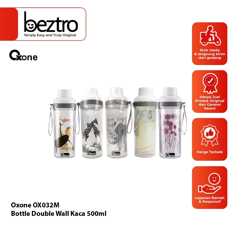 Double glass wall bottle travel OX032M