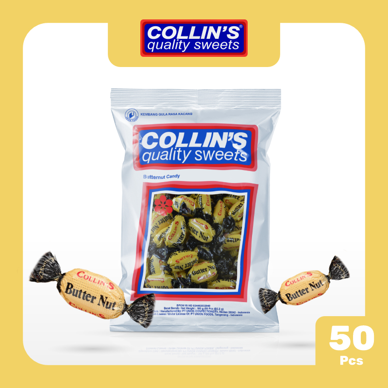 

Permen Kacang Collins Butternut 160 gram | Isi 50 Pcs