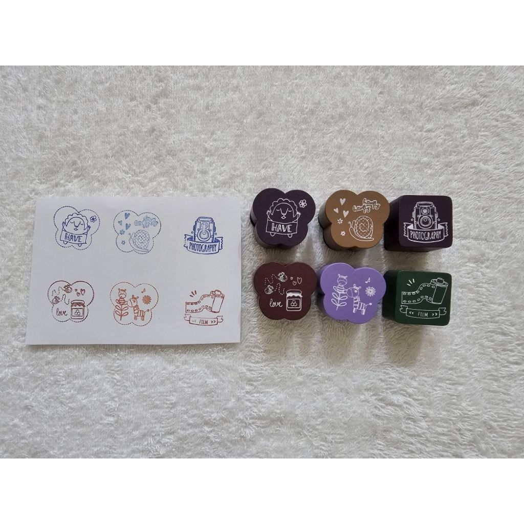 

(Baca Deskripsi) Preloved Wood Stamp for Journal & Scrapbook 3