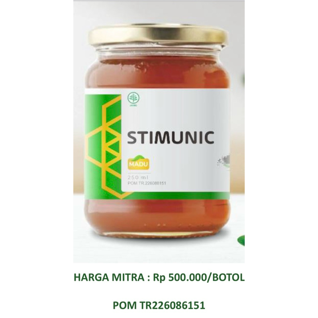 

MADU STIMUNIC imboost honey meningkatkan daya tahan tubuh, awet muda, antivirus (250ml)