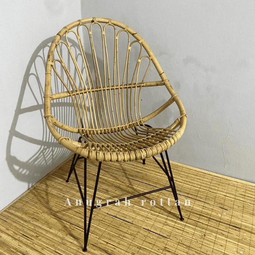 [JAZZ] Kursi Rotan | Kursi Rotan Teras | Kursi Rotan Kaki Besi by. Anugrah Rotan