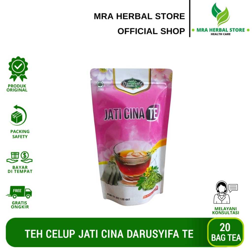 

Teh Celup Jati Cina Darusyifa TE Isi 20 Tea Bag Kemasan Pouch Original