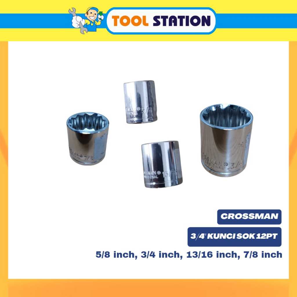 CROSSMAN 3/8" KUNCI SOK 12 PT
