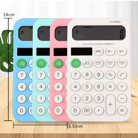 

Kalkulator Warna SDC6000II 12Digit Warna Warni -Kalkulator Calculator Minimalis Modern CT