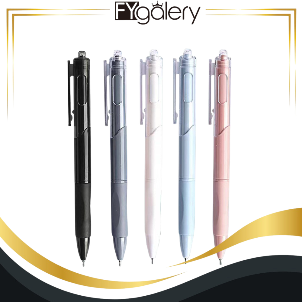 

FYgalery PN03 Pulpen Gel Retractable 4 Warna 0.5mm Ink Water Base 1 PCS Panjang 145mm Y1832
