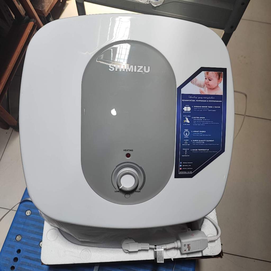 SHIMIZU SEH 230 water heater listrik 30l pemanas air elektrik 30 liter