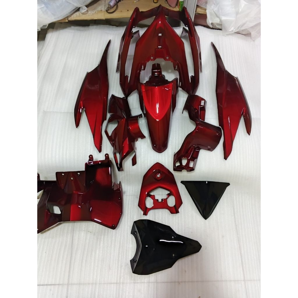 Cover Full Halus Body Vario Kzr Warna Merah Candy
