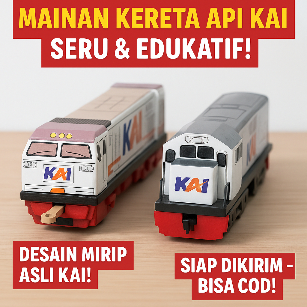 GARANSI BARANG BARU | Mainan Anak Kereta Api Miniatur