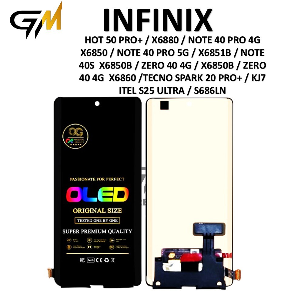 LCD TOUCHSCREEN INFINIX HOT 50 PRO+ / X6880 / NOTE 40 PRO 4G  X6850 / NOTE 40 PRO 5G / X6851B / NOTE