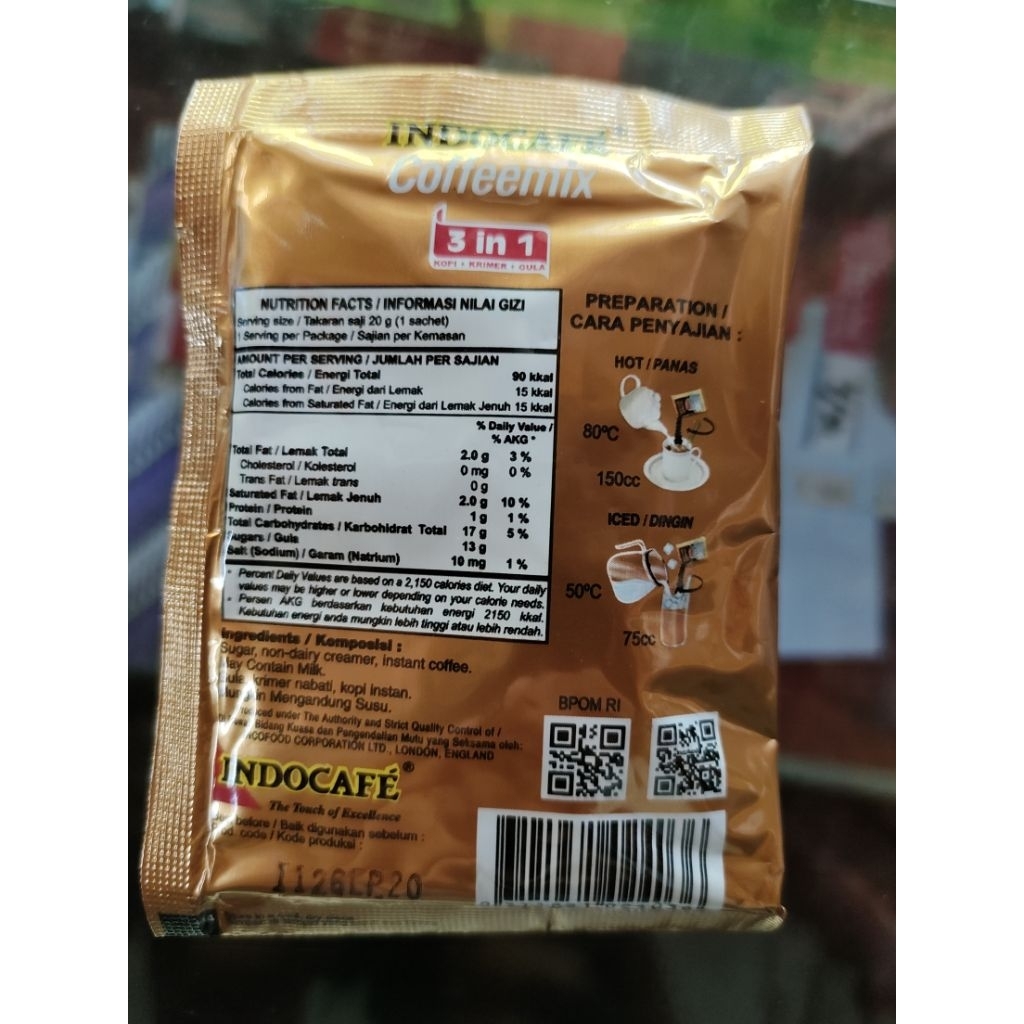 

Indocafe Coffeemix 3in1 20g