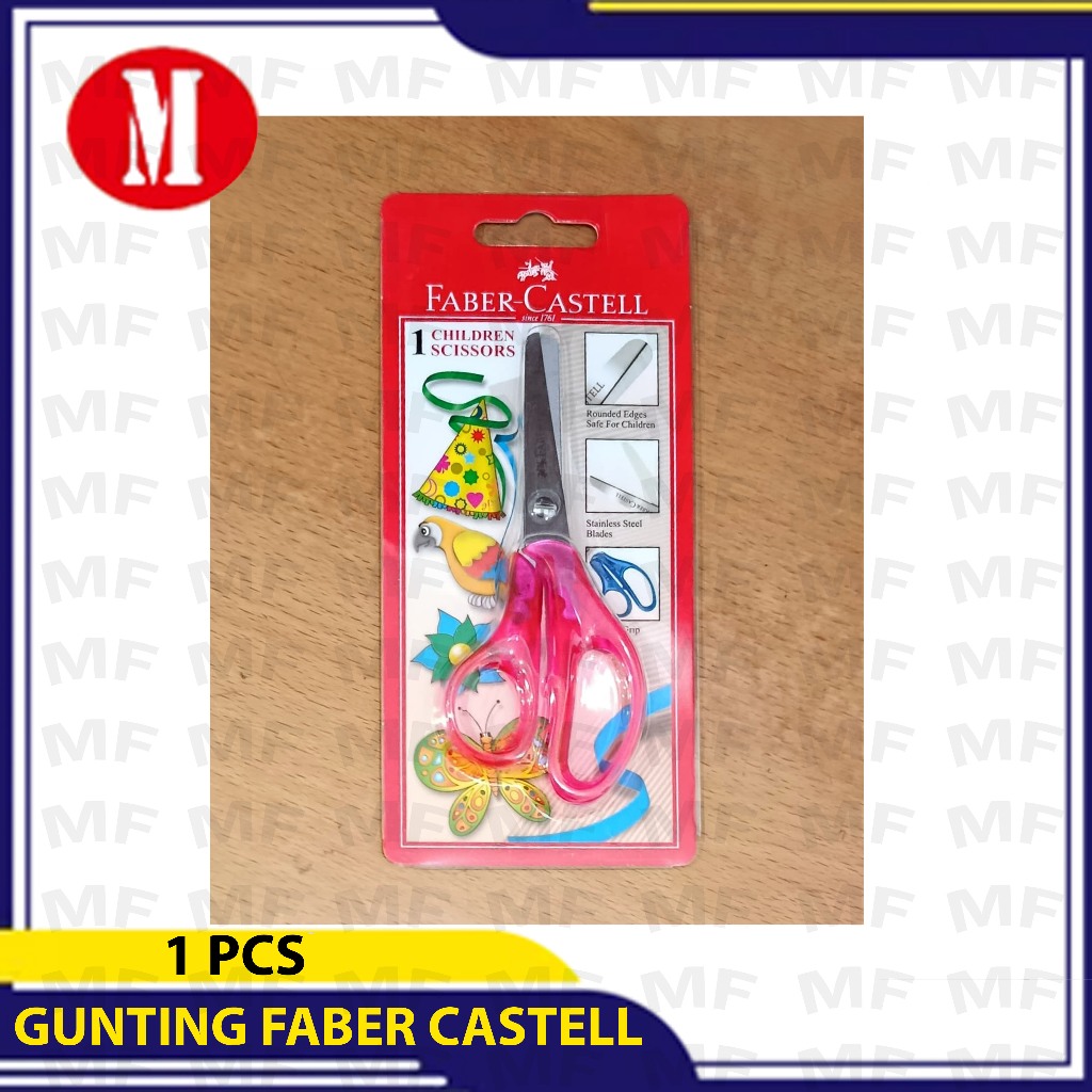 

Faber Castell Gunting Anak Stainless Steel Kid Scissor Gunting Faber Castel Besi Children Scissors