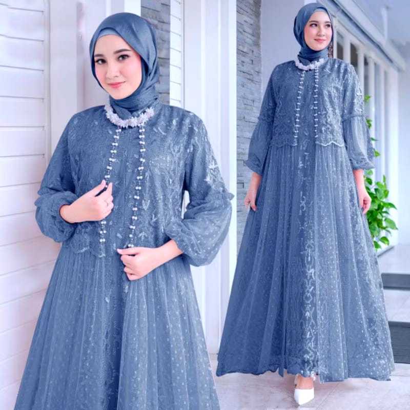 GAMIS ETIKA DEWASA &KIDS / GAMIS PESTA TILE MUTIARA / GAMIS TERBARU MEWAH MODEREN / GAMIS TERLARIS /