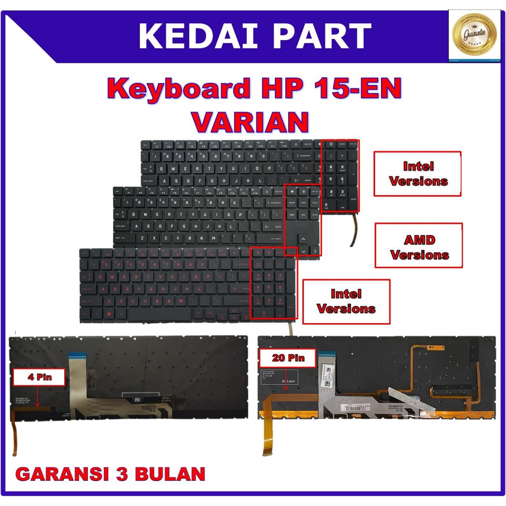Keyboard HP Omen 15-EN 15T-EN 15Z-EN 15EN 15-EN0010CA 15-EN0013DX 15-EN0023DX 15-EN0036NR 15-EN1008C