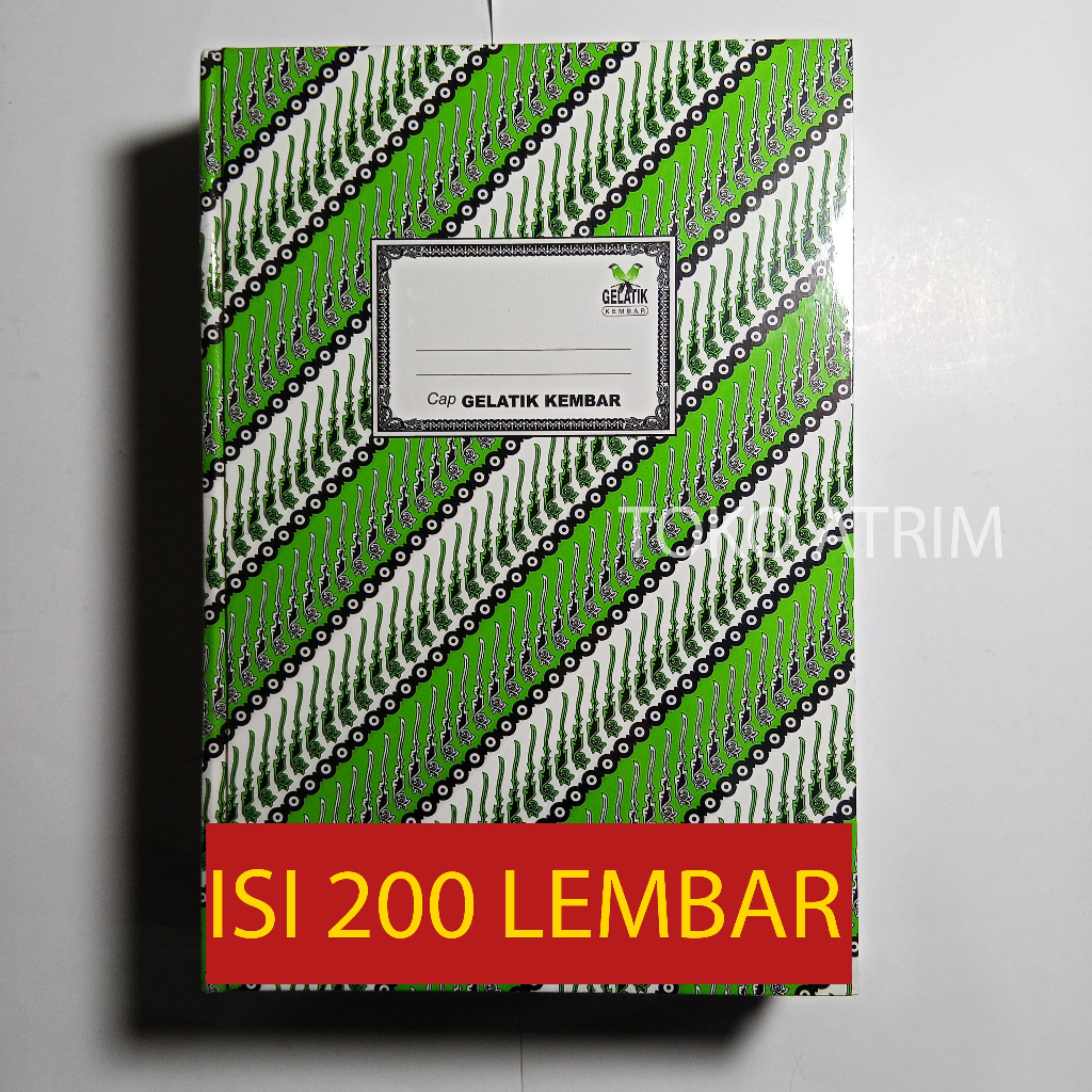 

Buku Hardcover Folio Gelatik 200 Lembar | Buku Folio Hard Cover Isi 200 Lembar | Buku Batik Folio | 1 PCS