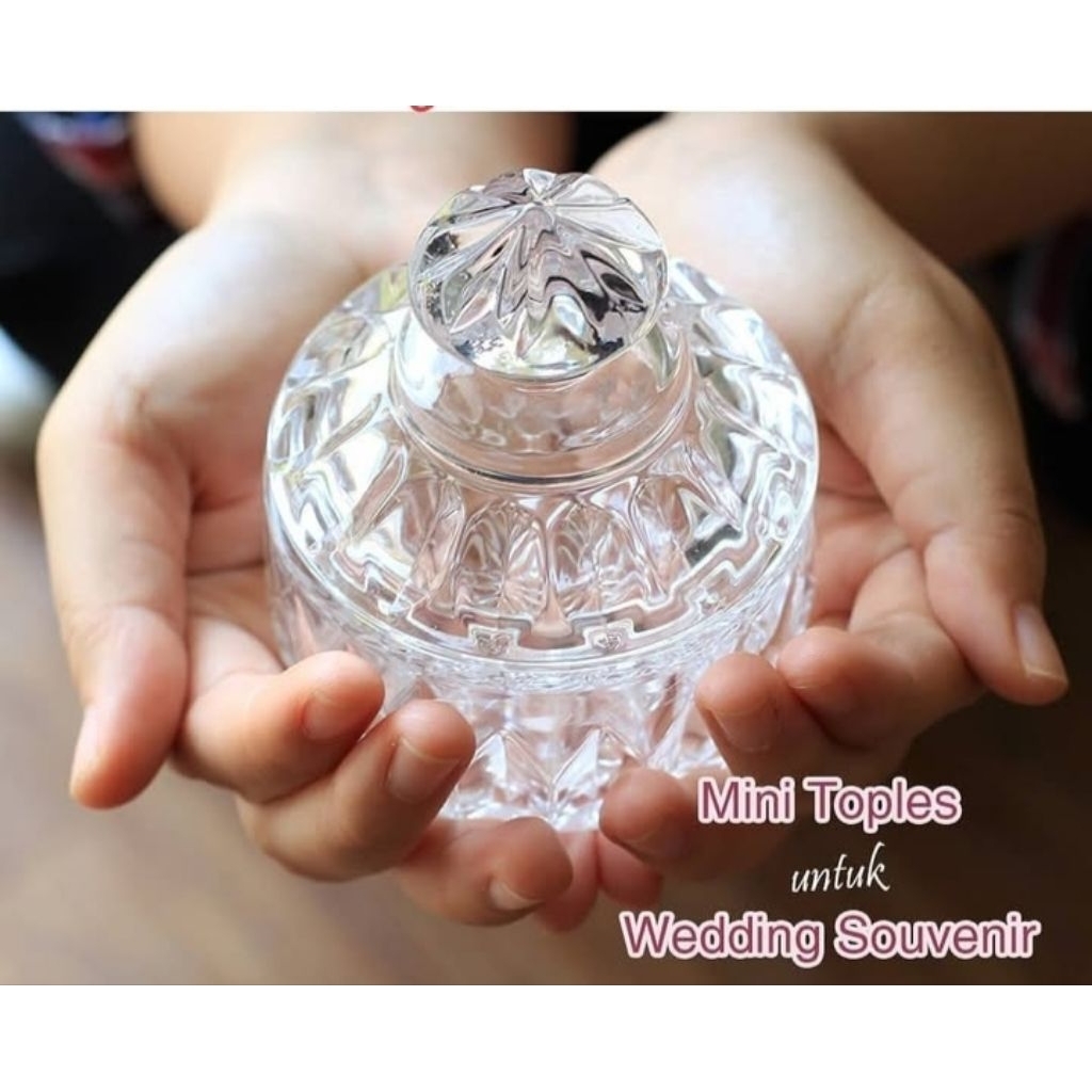 candy pot kaca tempat permen Capodimonte