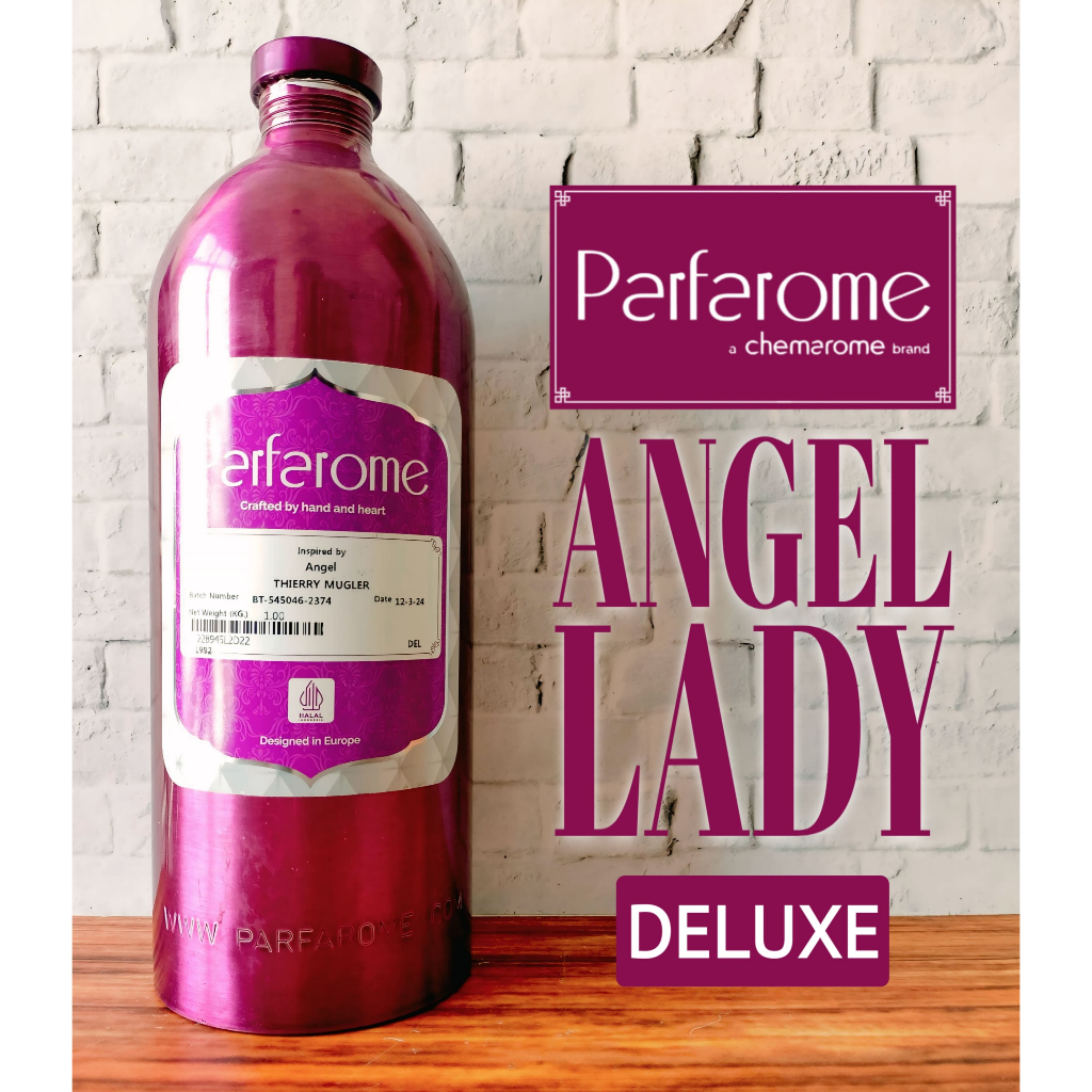ANGEL LADY TH!3RRY MUGL3R BY PARFAROME (DELUXE) - BIBIT PARFUM KEMASAN SEGEL KALENG 1 KG (ORIGINAL)